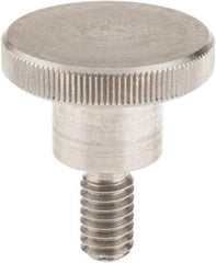 KIPP - 30mm Head, Knurled Knob - Threaded Stem, Stainless Steel - USA Tool & Supply
