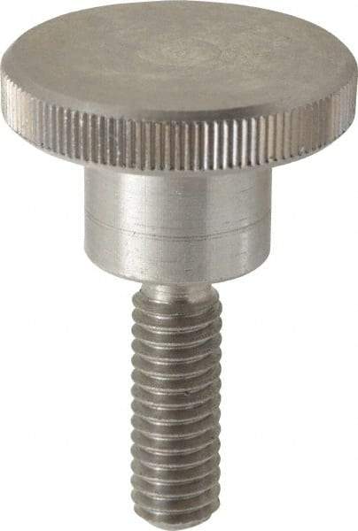 KIPP - 30mm Head, Knurled Knob - Threaded Stem, Stainless Steel - USA Tool & Supply