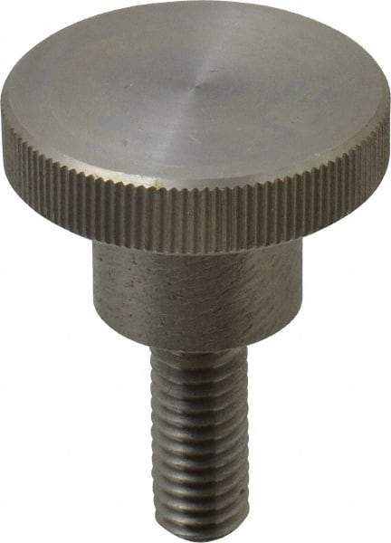 KIPP - 36mm Head, Knurled Knob - Threaded Stem, Stainless Steel - USA Tool & Supply