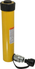 Enerpac - 10 Ton, 8" Stroke, 17.89 Cu In Oil Capacity, Portable Hydraulic Single Acting Cylinder - 2.24 Sq In Effective Area, 11.75" Lowered Ht., 19.75" Max Ht., 1.69" Cyl Bore Diam, 1.5" Plunger Rod Diam, 10,000 Max psi - USA Tool & Supply