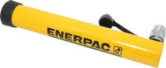 Enerpac - 10 Ton, 12" Stroke, 26.84 Cu In Oil Capacity, Portable Hydraulic Single Acting Cylinder - 2.24 Sq In Effective Area, 15.75" Lowered Ht., 27.75" Max Ht., 1.69" Cyl Bore Diam, 1.5" Plunger Rod Diam, 10,000 Max psi - USA Tool & Supply