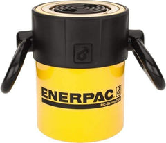 Enerpac - 50 Ton, 2" Stroke, 22.09 Cu In Oil Capacity, Portable Hydraulic Single Acting Cylinder - 11.04 Sq In Effective Area, 6.94" Lowered Ht., 8.94" Max Ht., 3.75" Cyl Bore Diam, 3.125" Plunger Rod Diam, 10,000 Max psi - USA Tool & Supply