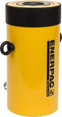 Enerpac - 100 Ton, 6.63" Stroke, 136.67 Cu In Oil Capacity, Portable Hydraulic Single Acting Cylinder - 20.63 Sq In Effective Area, 14.06" Lowered Ht., 20.69" Max Ht., 5.13" Cyl Bore Diam, 4.125" Plunger Rod Diam, 10,000 Max psi - USA Tool & Supply