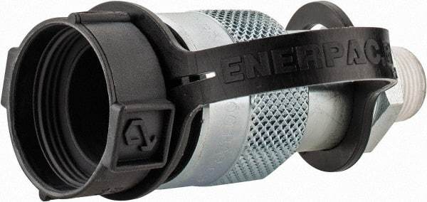 Enerpac - 3/8 NPTF Hydraulic Hose High-Flow Female Coupler - 10,000 psi - USA Tool & Supply