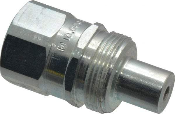 Enerpac - 3/8 NPTF Hydraulic Hose Regular-Flow Male Coupler - 10,000 psi - USA Tool & Supply