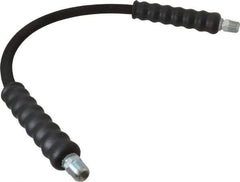 Enerpac - 1/4" Inside Diam x 3/8 NPT 2' Hydraulic Pump Hose - 10,000 psi, 3/8 NPTF Male Opposite End, Rubber - USA Tool & Supply