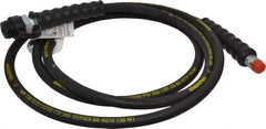 Enerpac - 1/4" Inside Diam x 3/8 NPT 10' Hydraulic Pump Hose - 10,000 psi, CH-604 Opposite End, Rubber - USA Tool & Supply