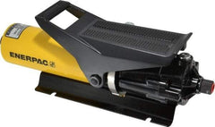 Enerpac - 3,000 psi Air-Hydraulic Pump & Jack - 36.6 Cu In Oil Capacity, 3-Way, 2 Position Valve, Use with Single Acting Cylinders, Advance & Retract - USA Tool & Supply