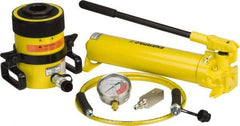 Enerpac - 60 Ton Capacity, Cylinder No. RCH-603, Manual Hydraulic Pump & Cylinder Set - Pump No. P-80 - USA Tool & Supply