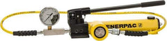 Enerpac - 20 Ton Capacity, Cylinder No. RCS-201, Manual Hydraulic Pump & Cylinder Set - Pump No. P-392 - USA Tool & Supply