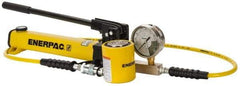 Enerpac - 30 Ton Capacity, Cylinder No. RCS-302, Manual Hydraulic Pump & Cylinder Set - Pump No. P-392 - USA Tool & Supply