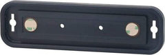 NMC - 8 Inch Wide x 2 Inch High Sign Compatibility, Plastic Round Sign Frame - Black - USA Tool & Supply