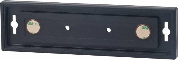 NMC - 8 Inch Wide x 2 Inch High Sign Compatibility, Plastic Square Sign Frame - Black - USA Tool & Supply