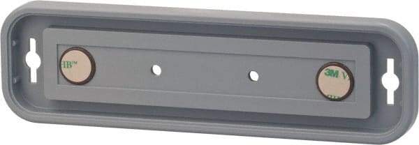 NMC - 8 Inch Wide x 2 Inch High Sign Compatibility, Plastic Round Sign Frame - Gray - USA Tool & Supply