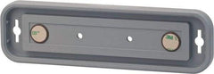 NMC - 8 Inch Wide x 2 Inch High Sign Compatibility, Plastic Round Sign Frame - Gray - USA Tool & Supply