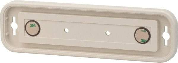 NMC - 8 Inch Wide x 2 Inch High Sign Compatibility, Plastic Round Sign Frame - Almond - USA Tool & Supply