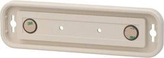 NMC - 8 Inch Wide x 2 Inch High Sign Compatibility, Plastic Round Sign Frame - Almond - USA Tool & Supply