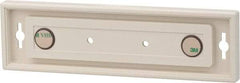 NMC - 8 Inch Wide x 2 Inch High Sign Compatibility, Plastic Square Sign Frame - Almond - USA Tool & Supply