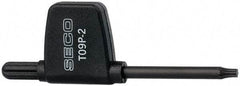 Seco - T9P Torx Plus Drive, Key and Driver for Indexable Tools - Compatible with Anvil Screws - USA Tool & Supply