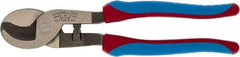 Channellock - 9" OAL, Cable Cutter - Oval/Curved Head, TPR-Rubber Overmold Handle - USA Tool & Supply