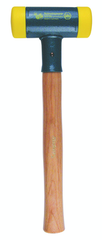Dead Blow Recoilless Hammer -- 26 oz; Wood Handle; 1-5/8'' Head Diameter - USA Tool & Supply