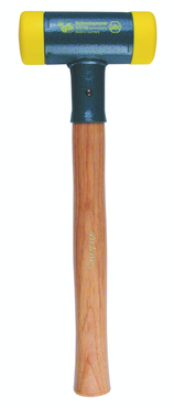 Dead Blow Recoilless Hammer -- 22 oz; Wood Handle; 1-7/16'' Head Diameter - USA Tool & Supply