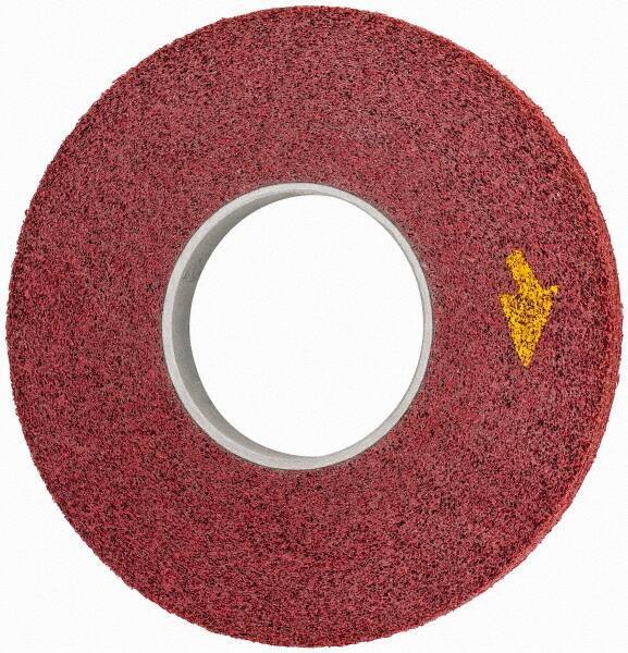 3M - 12" Diam, 1" Face Width, 5" Center Hole, Coarse Grade, Aluminum Oxide Deburring Wheel - Convolute, Medium Density 5 Grade, 3,000 RPM - USA Tool & Supply