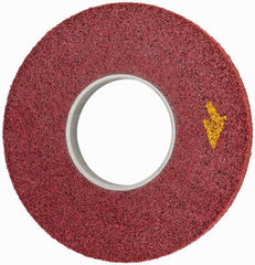 3M - 12" Diam, 1" Face Width, 5" Center Hole, Coarse Grade, Aluminum Oxide Deburring Wheel - Convolute, Medium Density 5 Grade, 3,000 RPM - USA Tool & Supply