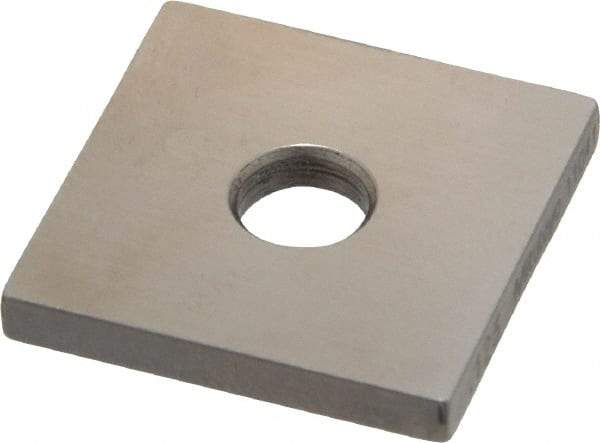 Mitutoyo - 0.123" Square Steel Gage Block - Accuracy Grade 0, Includes Certificate of Inspection - USA Tool & Supply