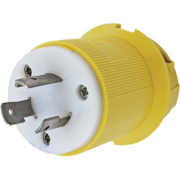 Hubbell Wiring Device-Kellems - 250V 20A NEMA L6-20P Marine Twist Lock Plug - USA Tool & Supply