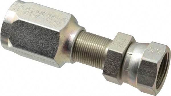 Parker - 1-1/16-12 Thread Hydraulic Hose Fitting - -12 Hose Size, 3/4" Hose Diam - USA Tool & Supply