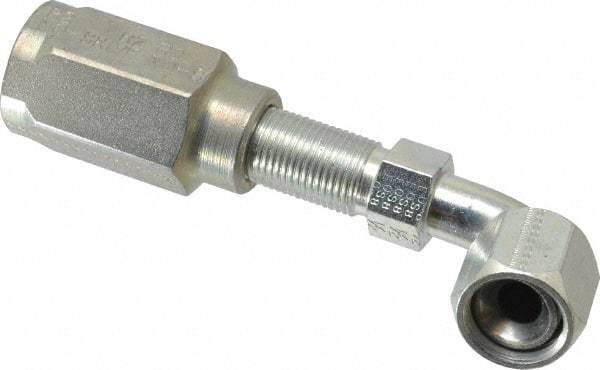 Parker - 3/4-16 Thread Hydraulic Hose Fitting - -8 Hose Size, 1/2" Hose Diam - USA Tool & Supply