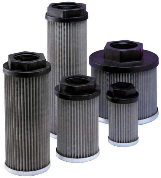 Parker - 5 Micron, 3.84" Outside Diam, 8" Long, Filter Element - 1-1/2" Inside Diam, Microglass, MFE90/1-05BN/2 Hycon Part No. - USA Tool & Supply