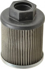 Parker - 25 LPM, 7 GPM, 2.67" Diam, Suction Strainer with Bypass - 3/4 Port NPT, 3.55" Long - USA Tool & Supply