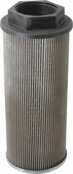 Parker - 180 LPM, 48 GPM, 4" Diam, Suction Strainer with Bypass - 2 Port NPT, 9.85" Long - USA Tool & Supply