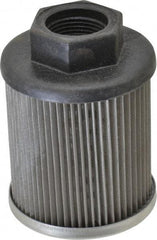 Parker - 25 LPM, 7 GPM, 2.52" Diam, Suction Strainer without Bypass - 3/4 Port NPT, 3.55" Long - USA Tool & Supply