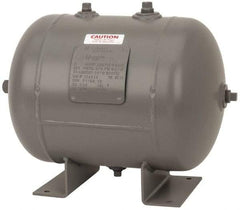 Made in USA - 7 Gallon, 200 Max psi Universal Horizontal Tank - 3/4" Inlet, 17" Tank Length x 12" Tank Diam - USA Tool & Supply