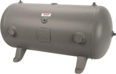 Made in USA - 30 Gallon, 200 Max psi Horizontal Tank - 1-1/2" Inlet, 38" Tank Length x 16" Tank Diam - USA Tool & Supply