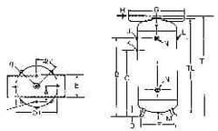 Made in USA - 60 Gallon, 200 Max psi Vertical Tank with Plate - 3/4" Inlet, 48" Tank Length x 20" Tank Diam - USA Tool & Supply
