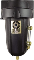 Coilhose Pneumatics - 1/4" Port Coalescing Filter - Aluminum Bowl, 0.1 Micron Rating, 5-5/8" High - USA Tool & Supply