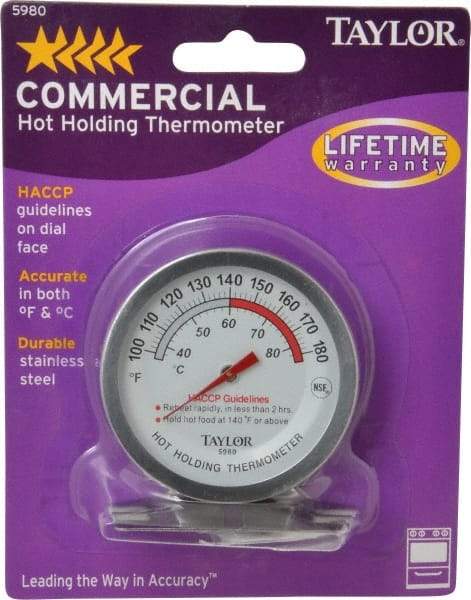 Taylor - Cooking & Refrigeration Thermometers Type: Cooking Thermometer Maximum Temperature (F): 180 - USA Tool & Supply