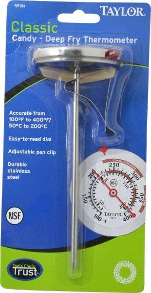 Taylor - Cooking & Refrigeration Thermometers Type: Cooking Thermometer Maximum Temperature (F): 400 - USA Tool & Supply