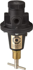 Coilhose Pneumatics - 1/4 NPT Port, 40 CFM, Cast Aluminum Tamper Proof Heavy-Duty T-Handle Regulator - 0 to 200 psi Range, 250 Max psi Supply Pressure, 1/4" Gauge Port Thread, 3" Wide x 5-1/2" High - USA Tool & Supply