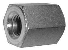 Made in USA - M12x1.75 Metric Coarse, 1-1/2" OAL Stainless Steel Standard Coupling Nut - 5/8" Width Across Flats - USA Tool & Supply