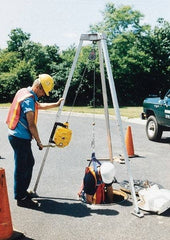 Gemtor - Confined Space Entry & Retrieval Systems Hoist Type: Tripod Hoist Base: Portable - USA Tool & Supply