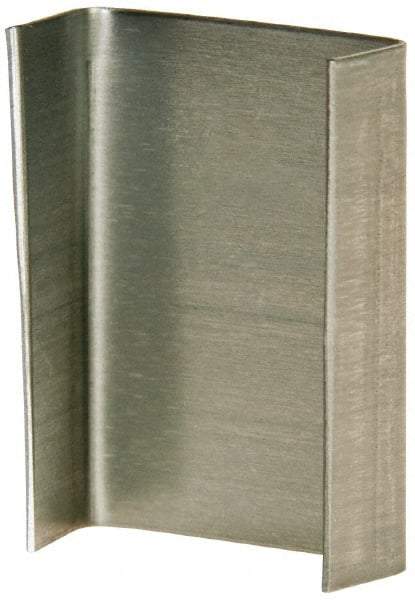 Made in USA - 3/4 Inch Wide, Snap On, Steel Open Seal - 1,000 Piece - USA Tool & Supply