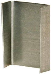 Made in USA - 3/4 Inch Wide, Snap On, Steel Open Seal - 1,000 Piece - USA Tool & Supply