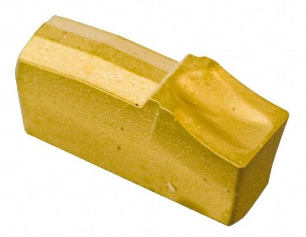 Kennametal - A2040 CF KC5025 Grade, 0.1575" Cutting Width, Carbide Cutoff Insert - 6° Left Hand Lead Angle, 0.0079" Cnr Rad, TiAlN Coated - USA Tool & Supply