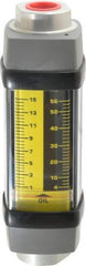 Hedland - 1/2" NPTF Port Oil & Petroleum-Based Liquid Flowmeter - 3000 Max psi, 1 to 15 GPM, Anodized Aluminum - USA Tool & Supply