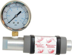 Hedland - 1/4" NPTF Port Compressed Air & Gas Flowmeter - 600 Max psi, 10 SCFM, Anodized Aluminum - USA Tool & Supply